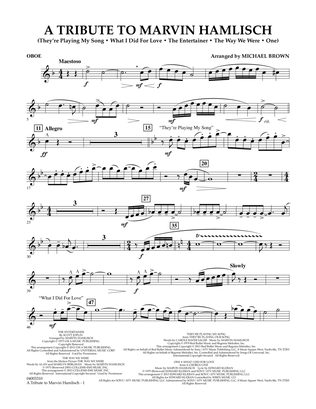 A Tribute To Marvin Hamlisch - Oboe