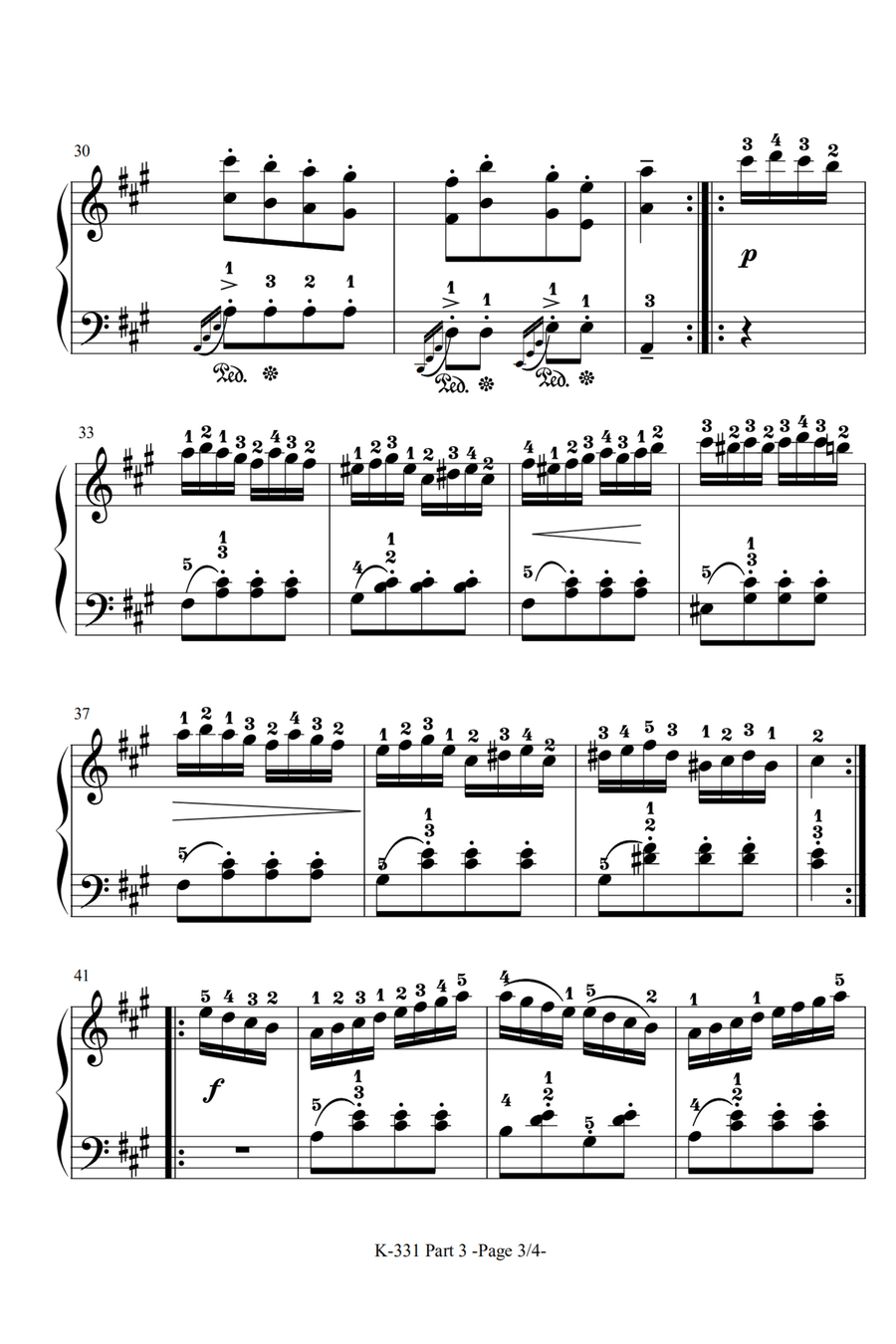 Piano Sonata No. 11 in A Major, K. 331: III. Rondo 