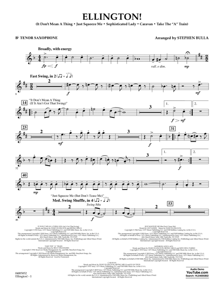Ellington! (arr. Stephen Bulla) - Bb Tenor Saxophone