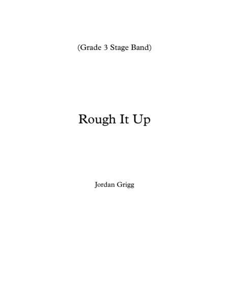 Rough It Up (Grade 3 Stage Band) image number null