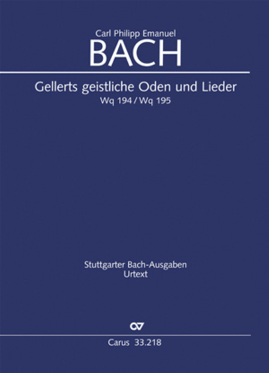 Geistliche Oden und Lieder (Gellert) Collection / Songbook scores gallery preview page 1