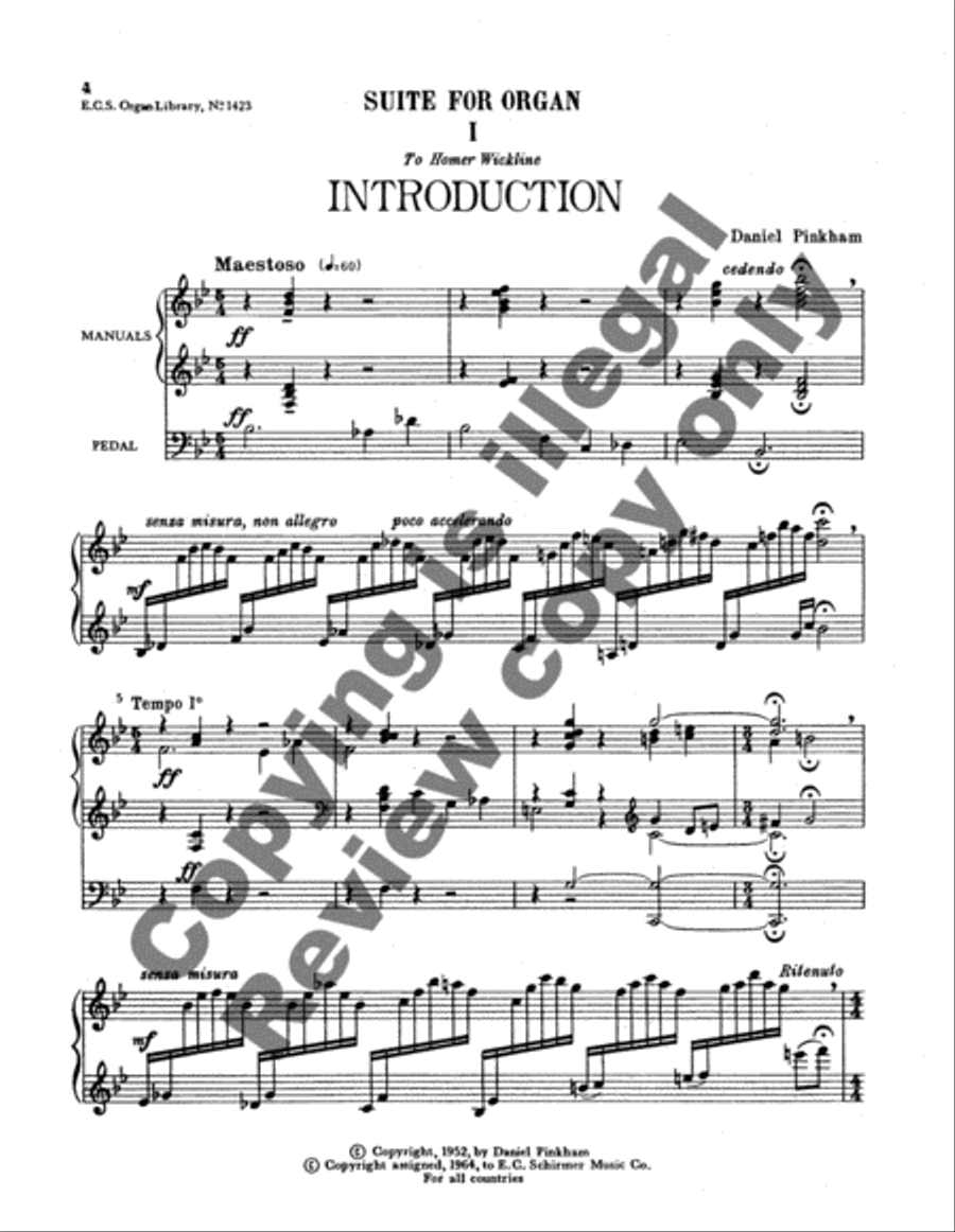 Suite for Organ Suite for Organ Organ Solo scores gallery preview page 3