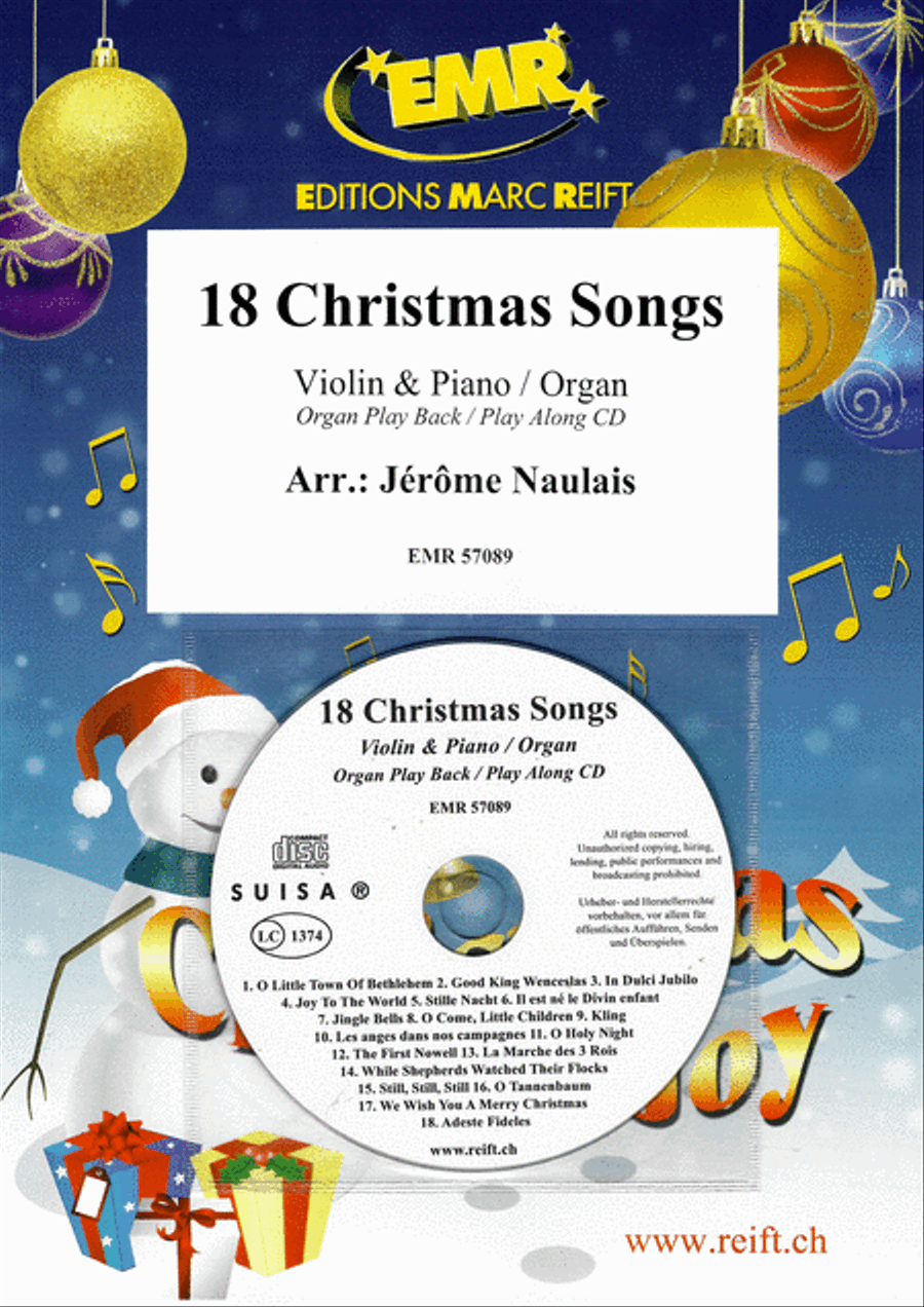 Book cover for 18 Christmas Songs