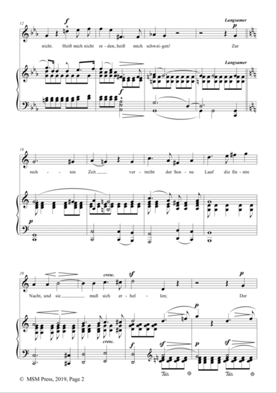 Schumann-Heiß mich nicht reden,heiß mich schweigen,Op.98a No.5 in c minor Voice scores gallery preview page 3
