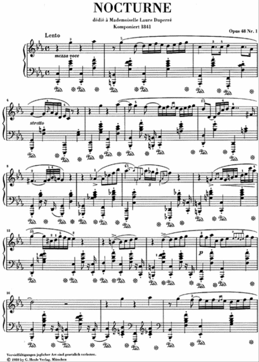 Nocturne in C minor Op. 48, No. 1 Piano Solo scores gallery preview page 2