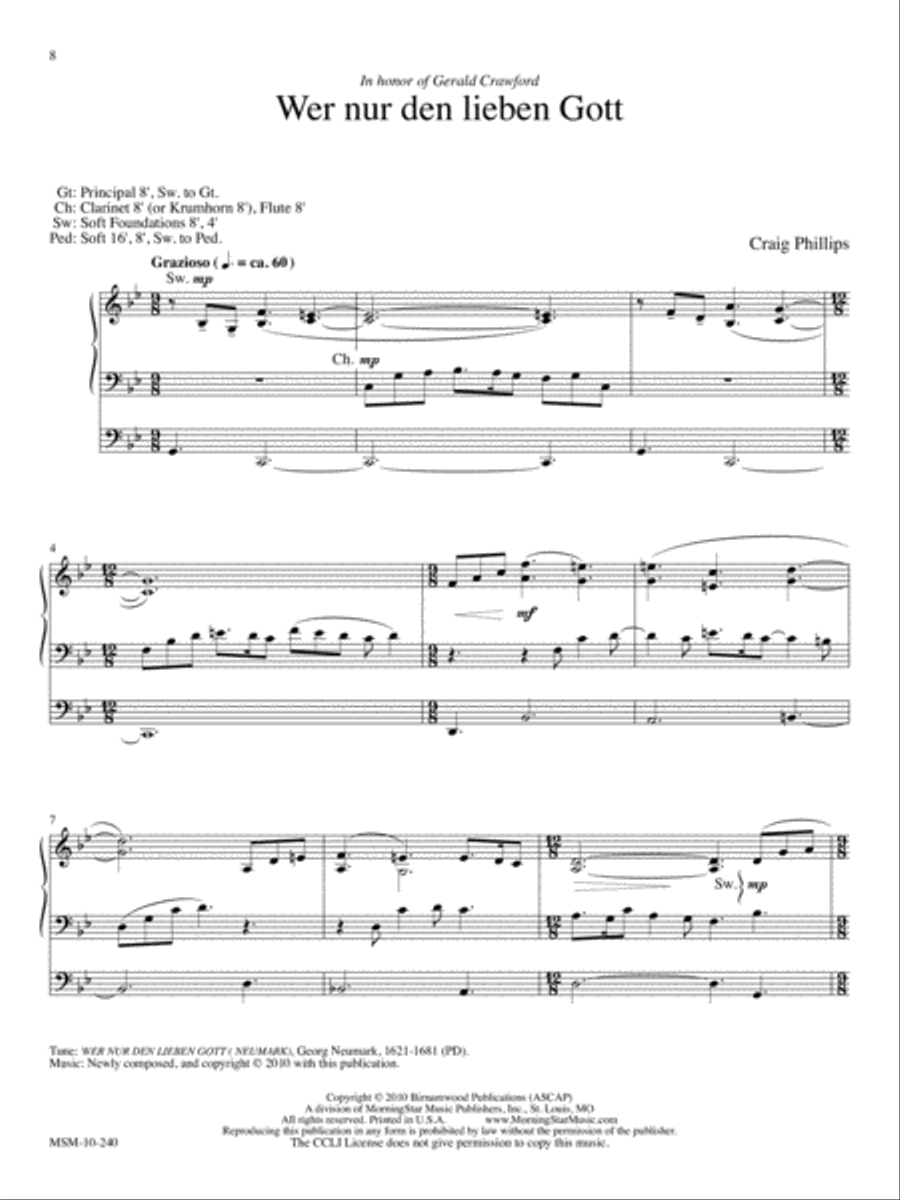 O Love, How Deep: Three Hymn Settings for Organ Organ Solo scores gallery preview page 5