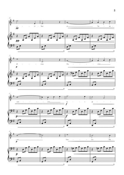 Bach / Gounod Ave Maria in G major • tenor sheet music with piano accompaniment image number null