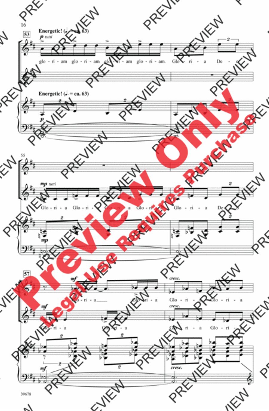 Missa Festiva Women's Choir scores gallery preview page 17