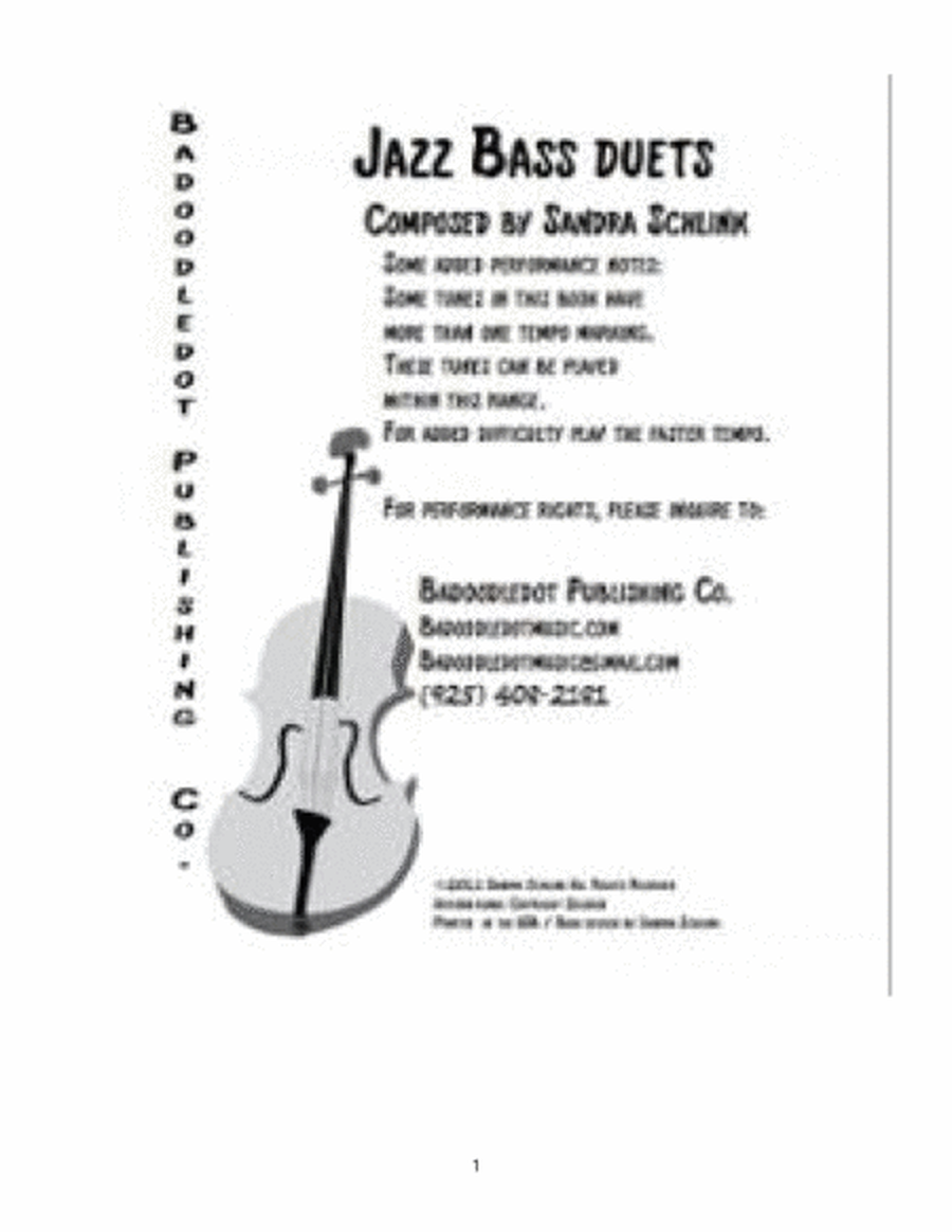 Jazz Bass Duets Book 1