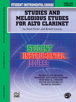 Book cover for Student Instrumental Course Studies and Melodious Etudes for Alto Clarinet