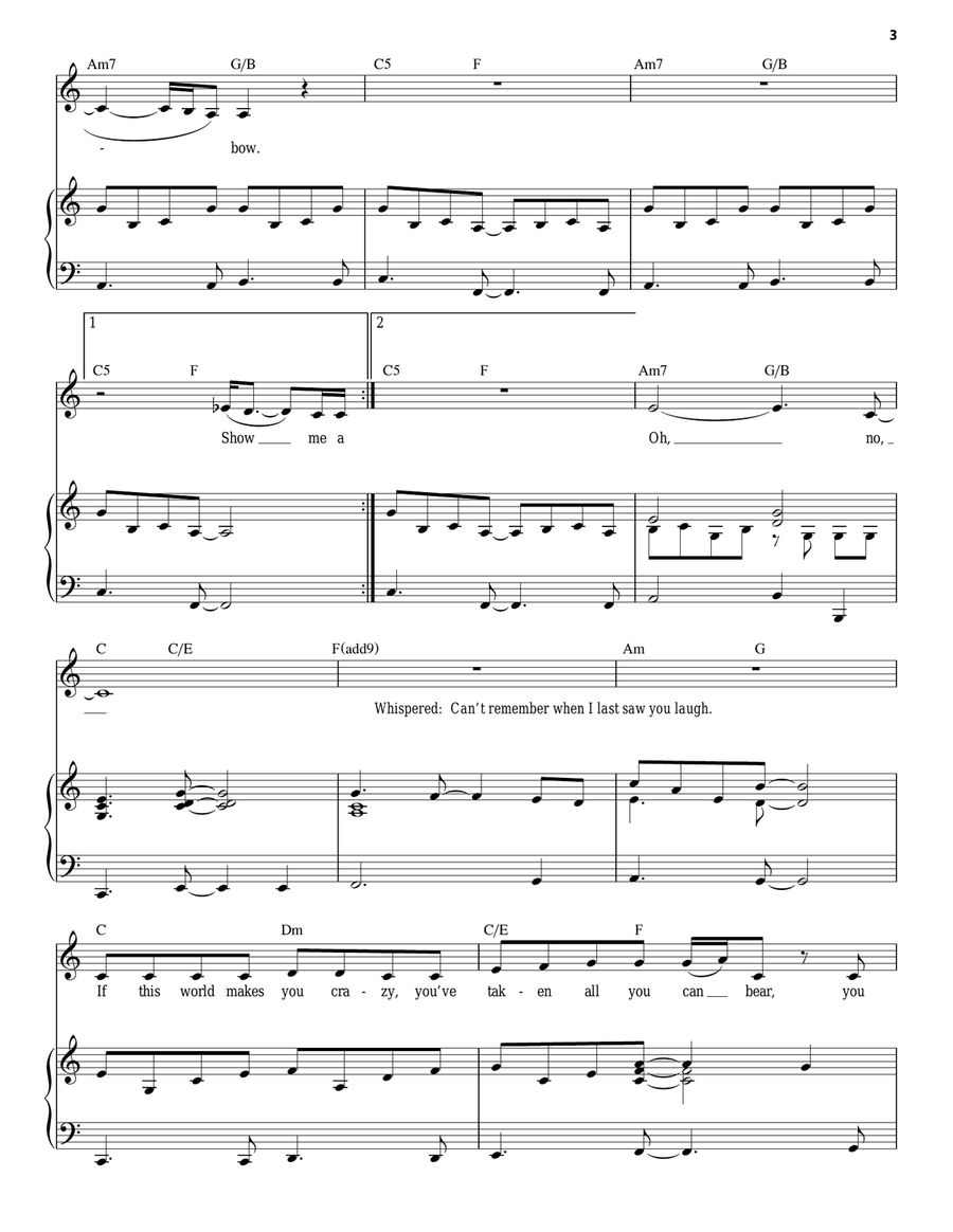 True Colors Piano, Vocal scores gallery preview page 3