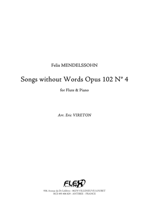 Songs without Words Opus 102 No. 4