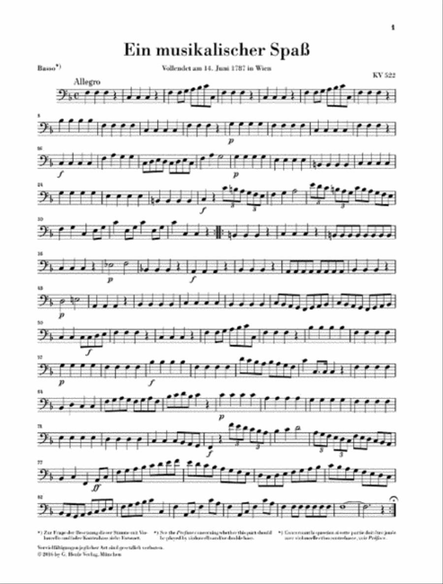 A Musical Joke K. 522 Horn scores gallery preview page 5