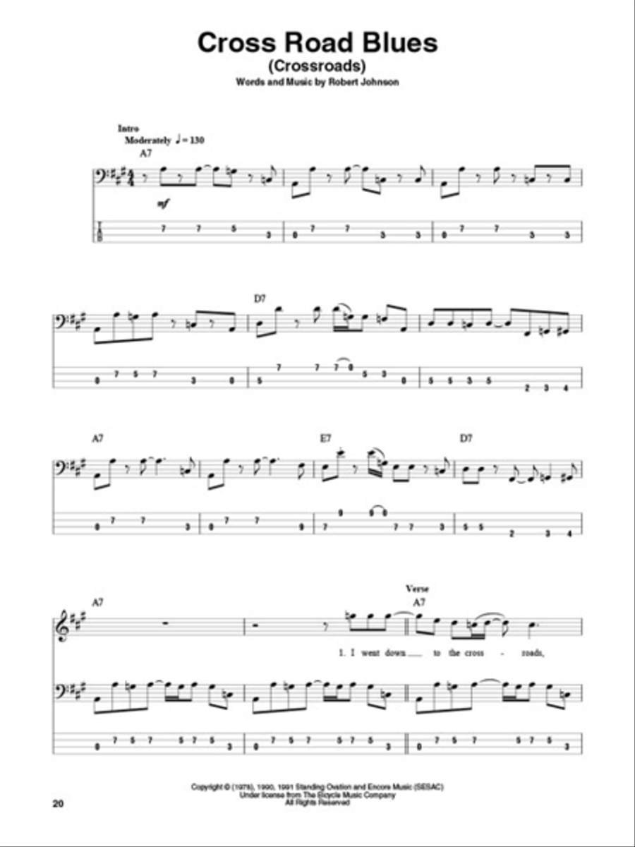 Cream Bass Guitar Tablature scores gallery preview page 4