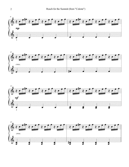 Reach for the Summit (Celeste) - intermediate piano image number null