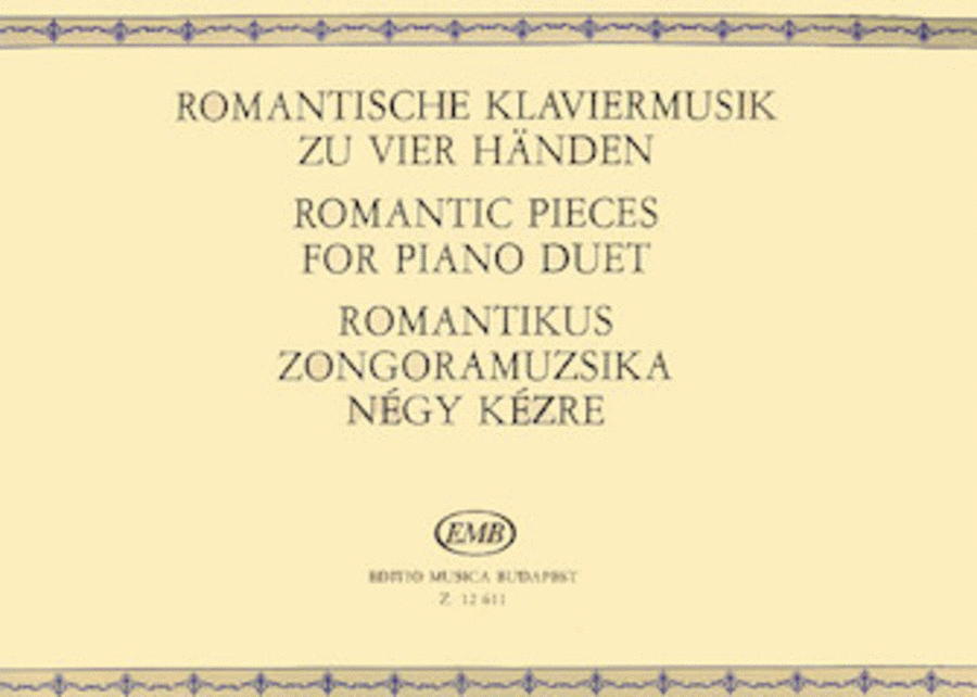 Romantic Piano Music for Piano Duet