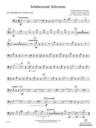 Scheherazade Selections: (wp) 2nd B-flat Trombone B.C.