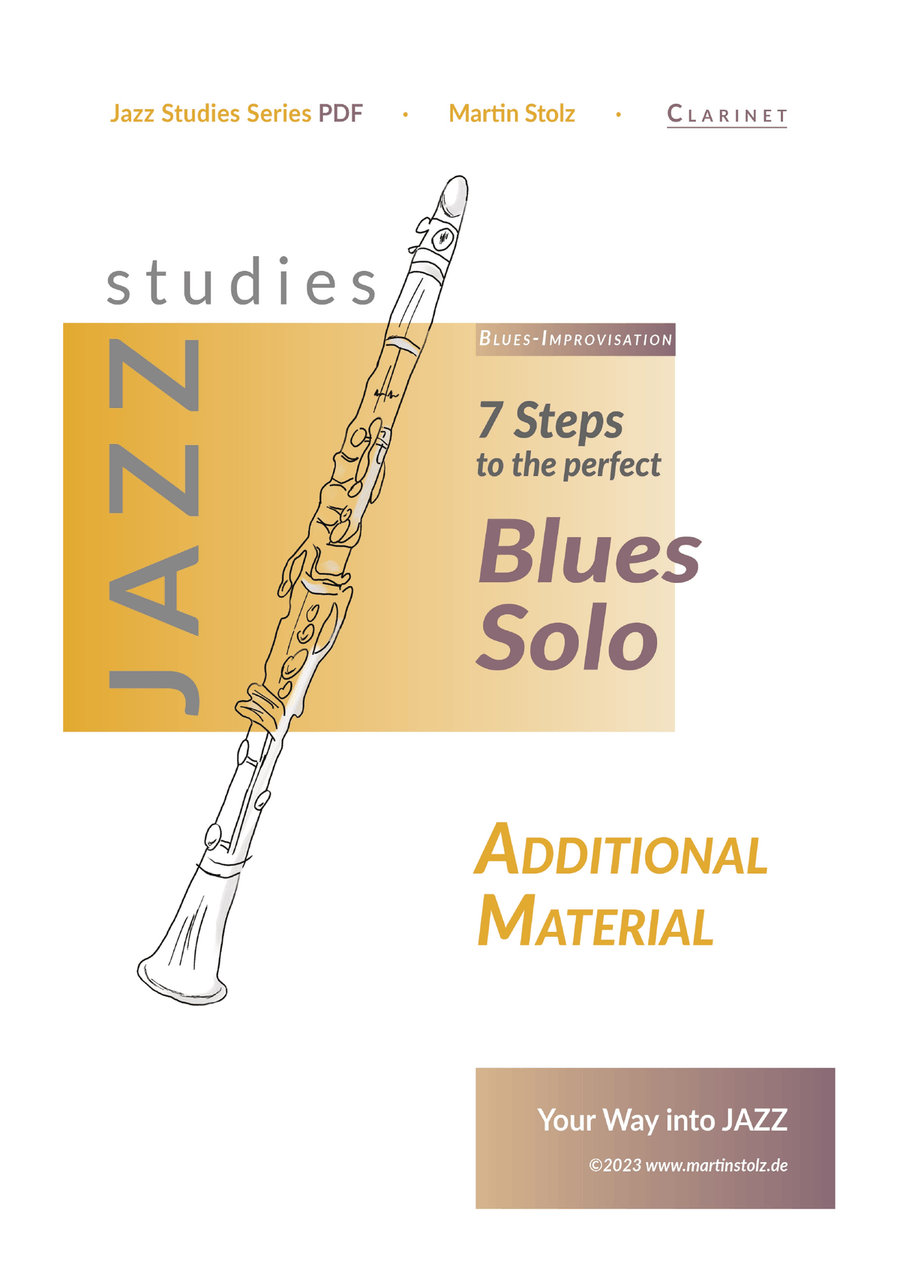 Blues in C - Clarinet · Improvisation Guide Clarinet Solo scores gallery preview page 1