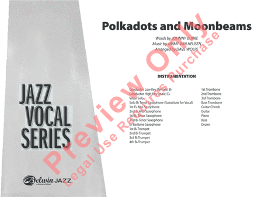 Polkadots and Moonbeams Polkadots and Moonbeams Jazz Ensemble scores gallery preview page 18