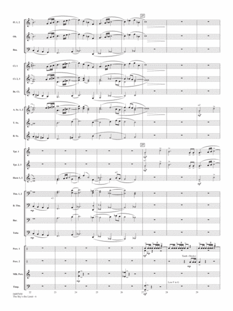 The Sky's the Limit - Conductor Score (Full Score)