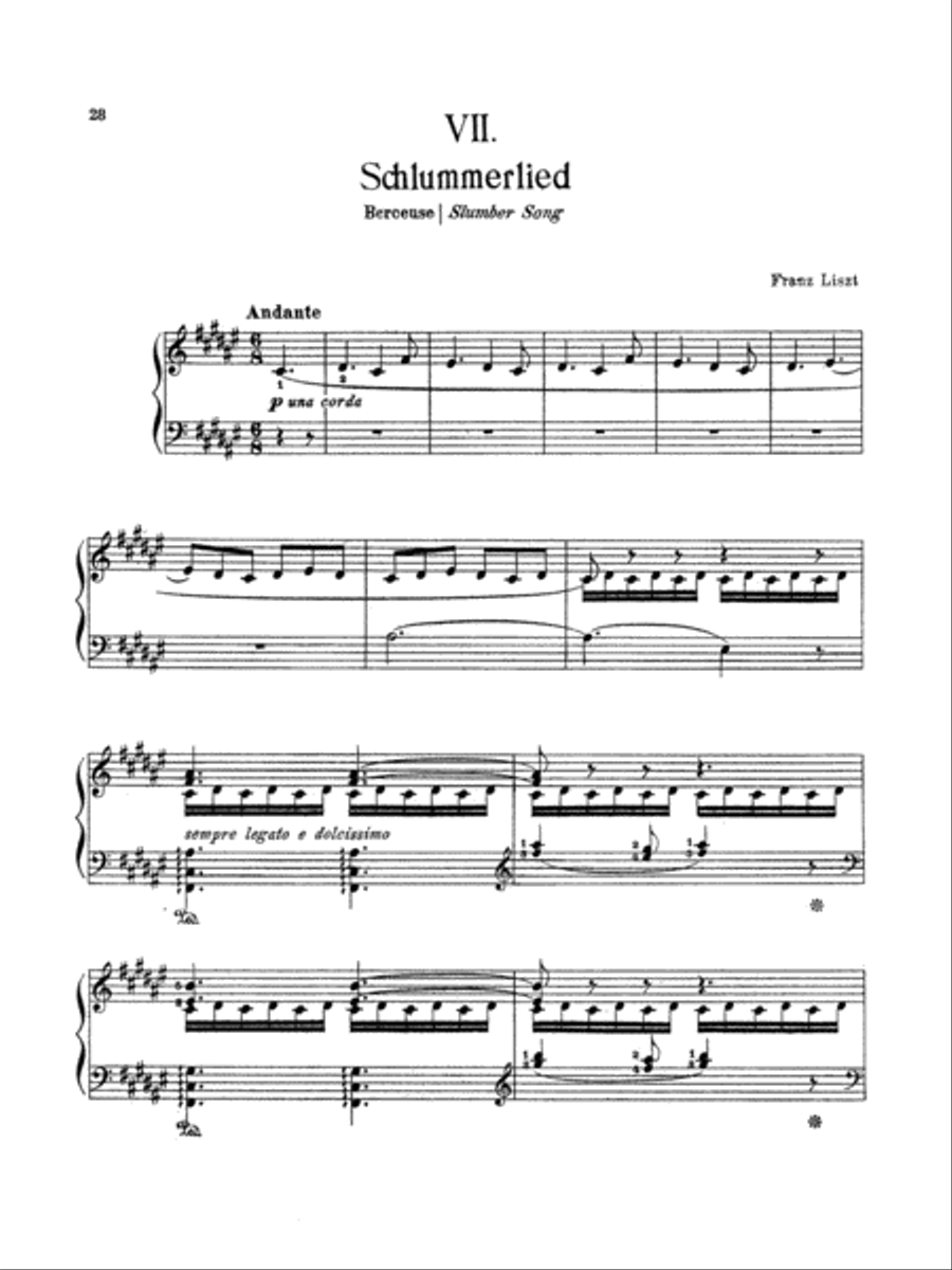 Liszt: Weihnachtsbaum Piano Solo scores gallery preview page 1