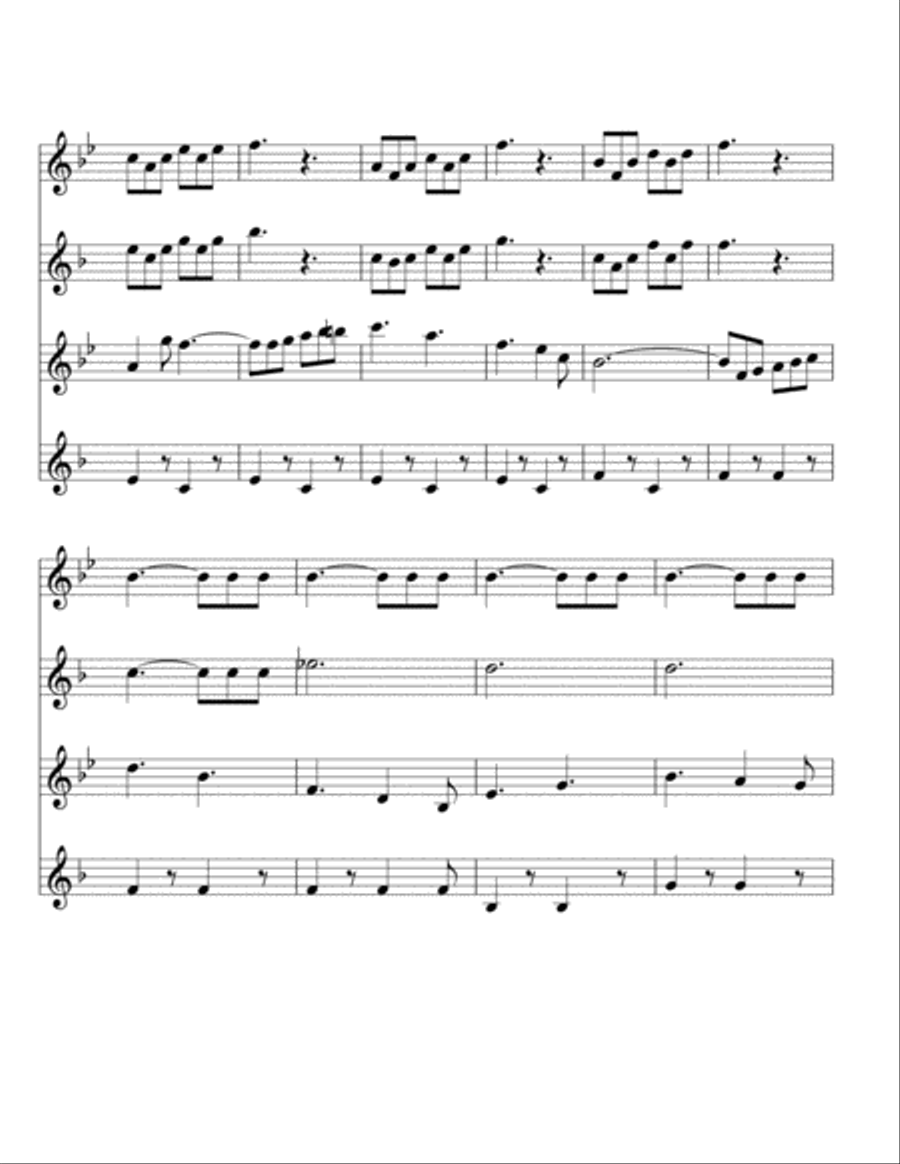 Seventy Six Trombones Woodwind Quartet scores gallery preview page 5
