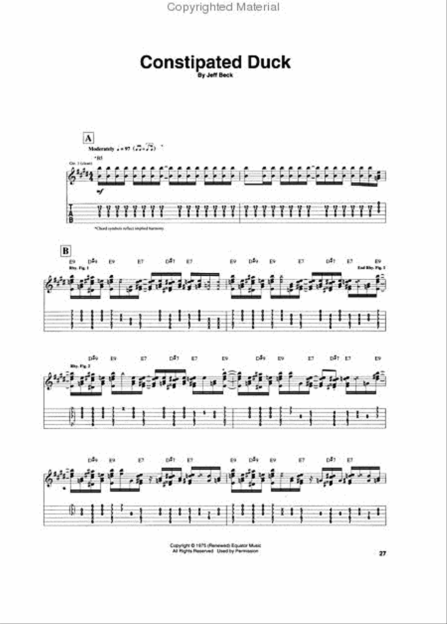 Jeff Beck – Blow by Blow Electric Guitar scores gallery preview page 4