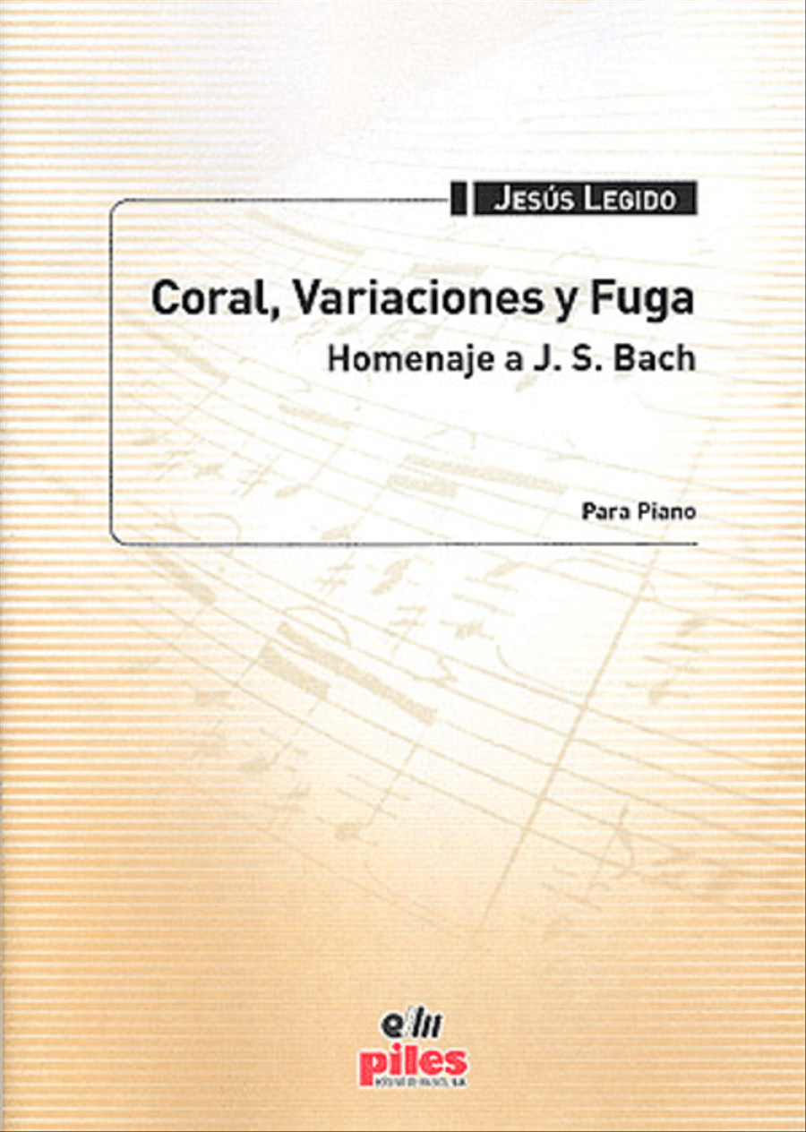 Coral, Variaciones y Fuga. Homenaje a J. S. Bach Piano Solo scores gallery preview page 1