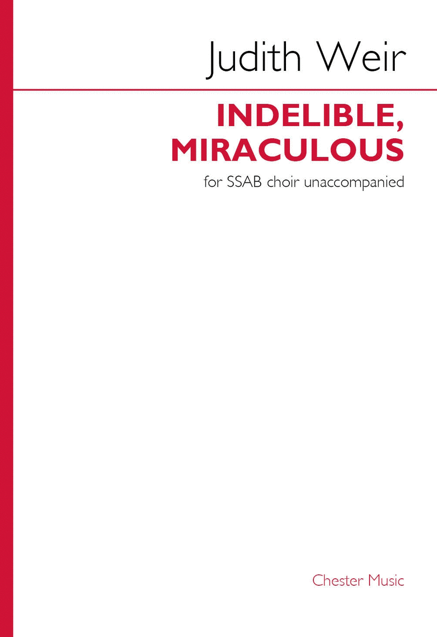 Indelible, Miraculous Indelible, Miraculous Choir scores gallery preview page 1