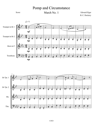 Book cover for Pomp and Circumstance (Brass Quartet)