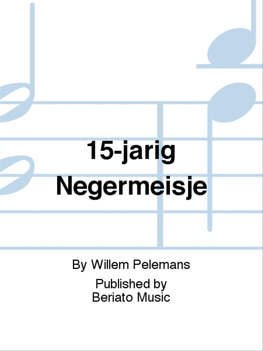 15-jarig Negermeisje