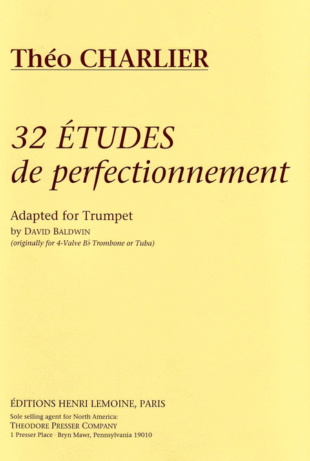 Theo Charlier: 32 Etudes De Perfectionnement