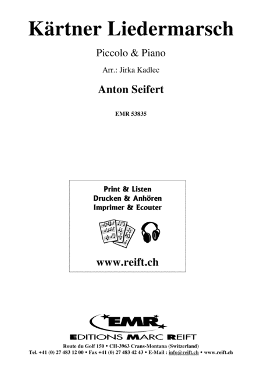 Karntner Liedermarsch Piccolo scores gallery preview page 2