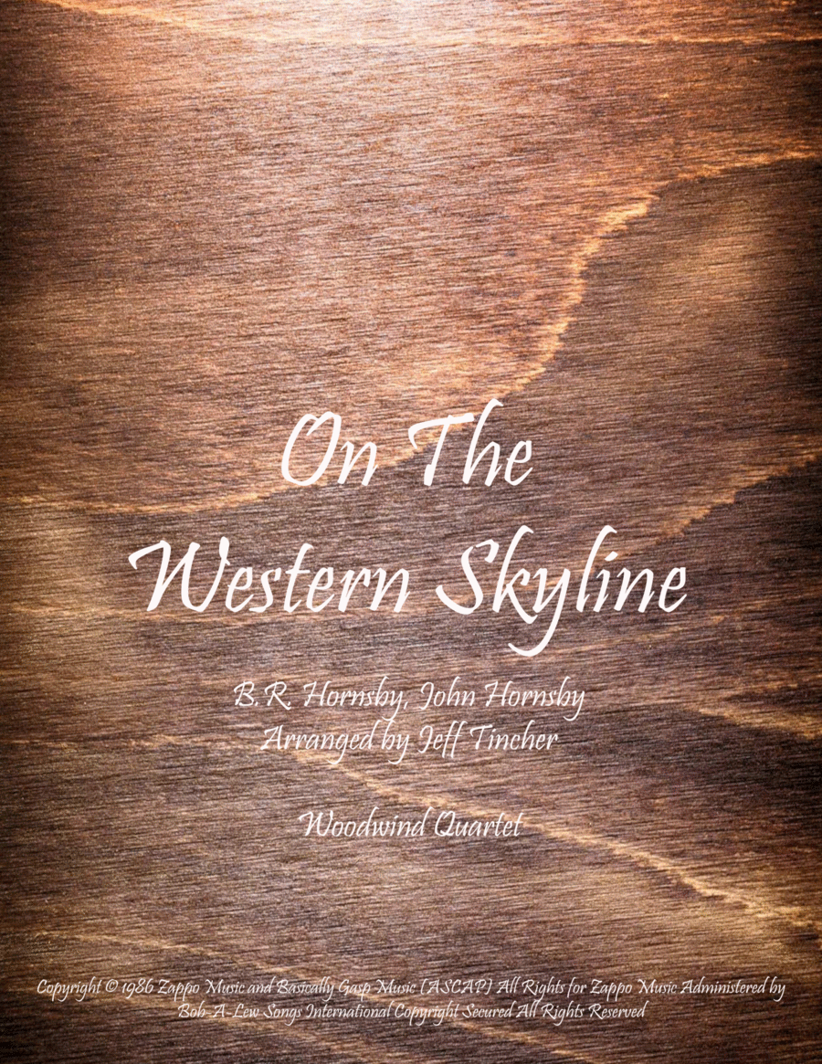 On The Western Skyline On The Western Skyline Woodwind Quartet scores gallery preview page 1