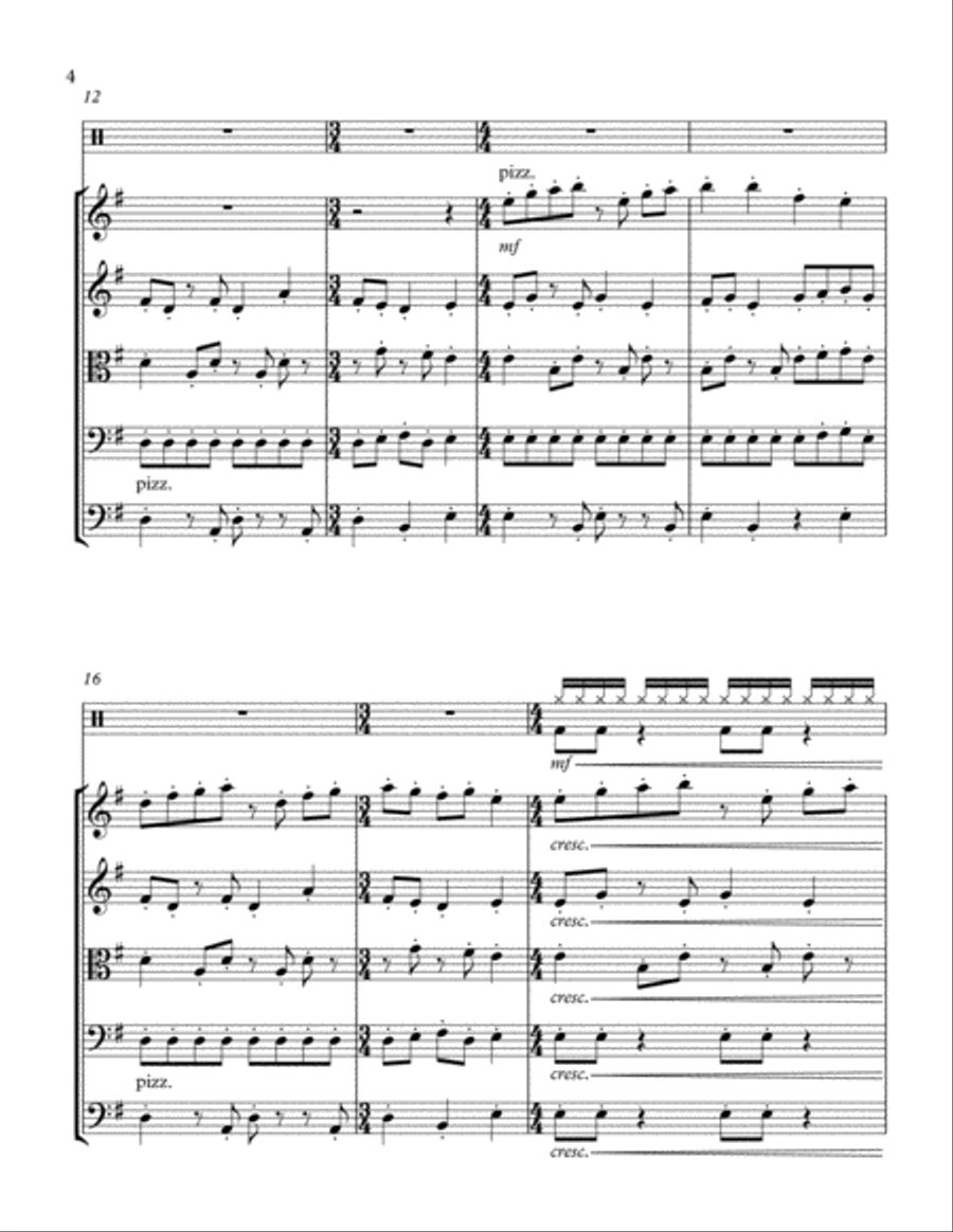 The Abduction of Persephone (for String Orchestra) String Orchestra scores gallery preview page 4