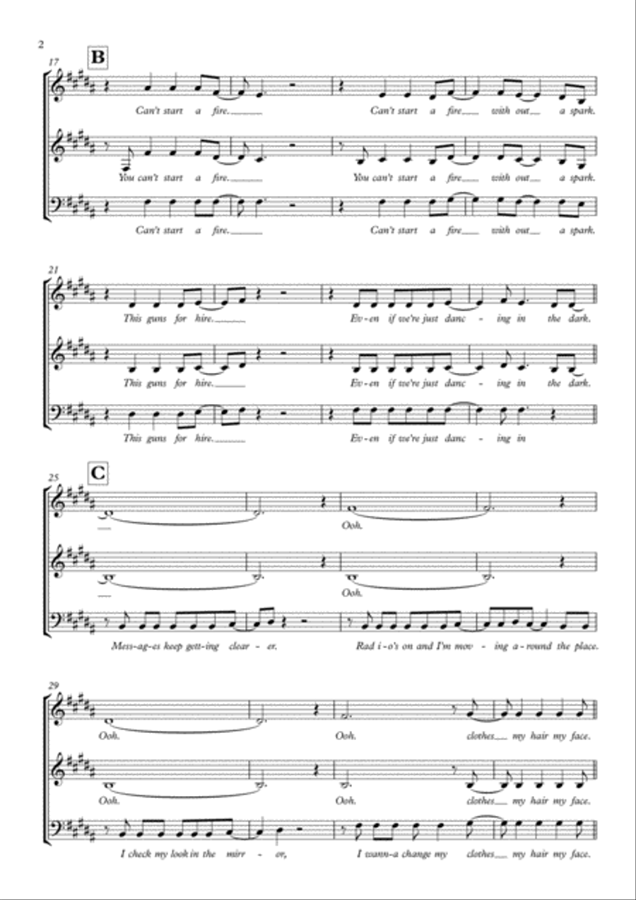 Dancing In The Dark Dancing In The Dark 3-Part scores gallery preview page 2