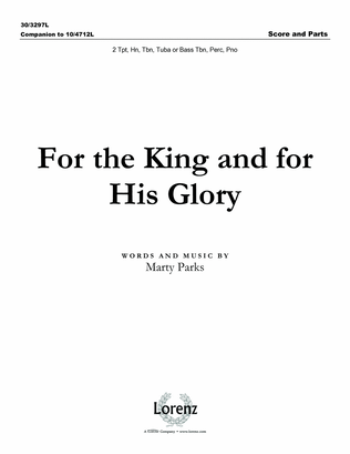 Book cover for For the King and for His Glory - Brass and Percussion Score and Parts - Digital