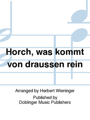 Book cover for Horch, was kommt von draussen rein