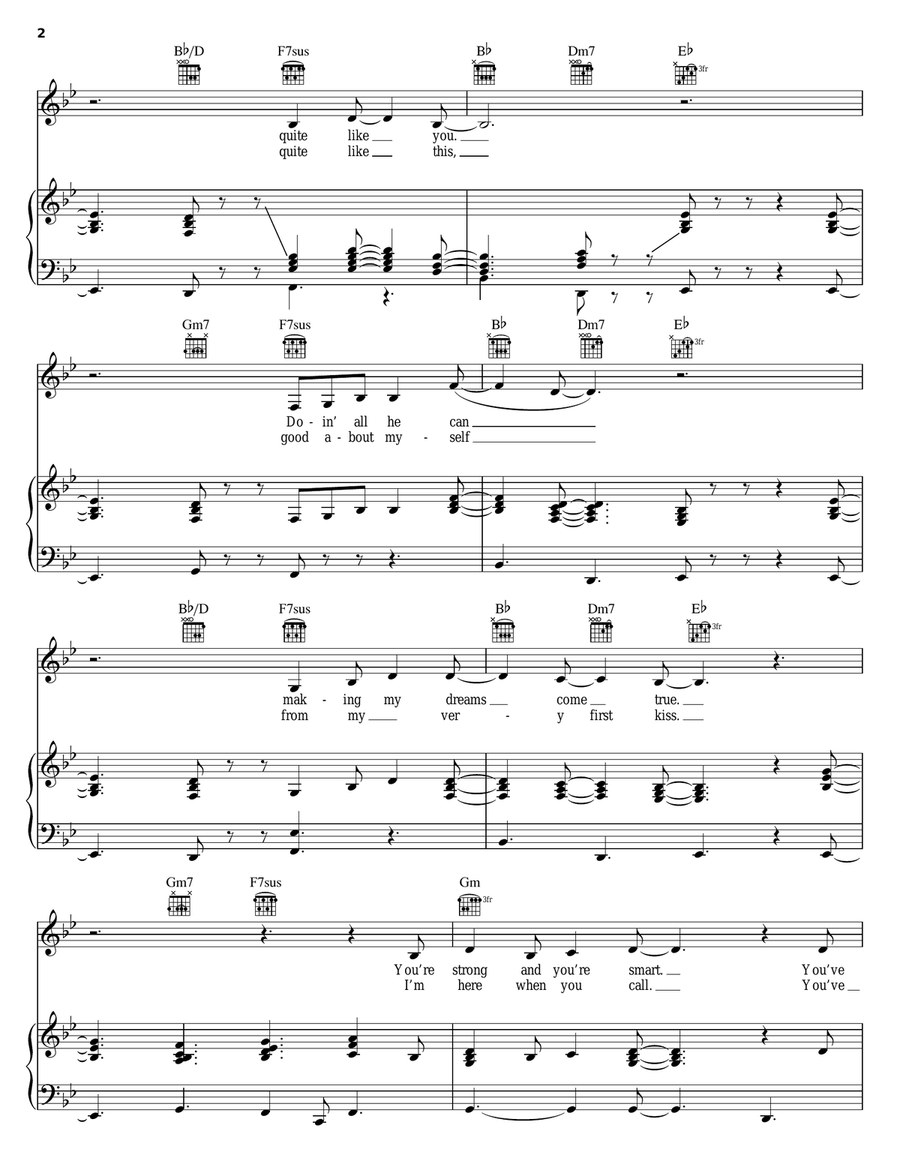 Love You I Do Love You I Do Piano, Vocal, Guitar scores gallery preview page 2