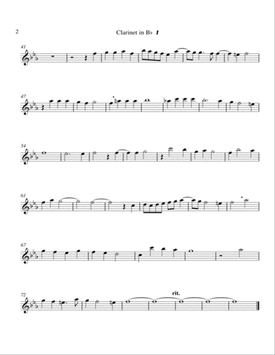 Magi Viderunt Stellam Magi Viderunt Stellam Clarinet Quartet scores gallery preview page 4
