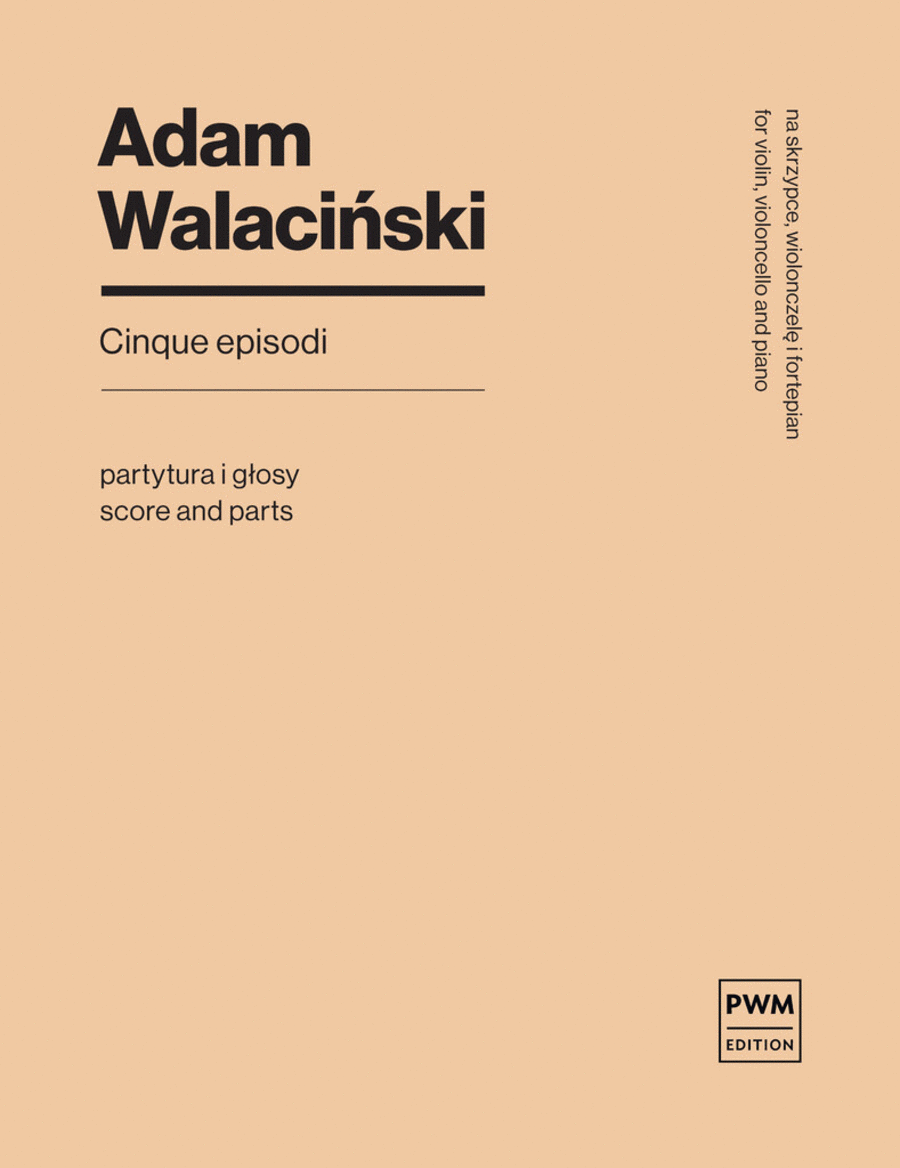 Cinque Episodi Cinque Episodi Piano Trio scores gallery preview page 1