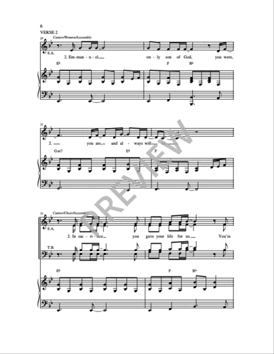 Paschal Mystery 4-Part scores gallery preview page 5