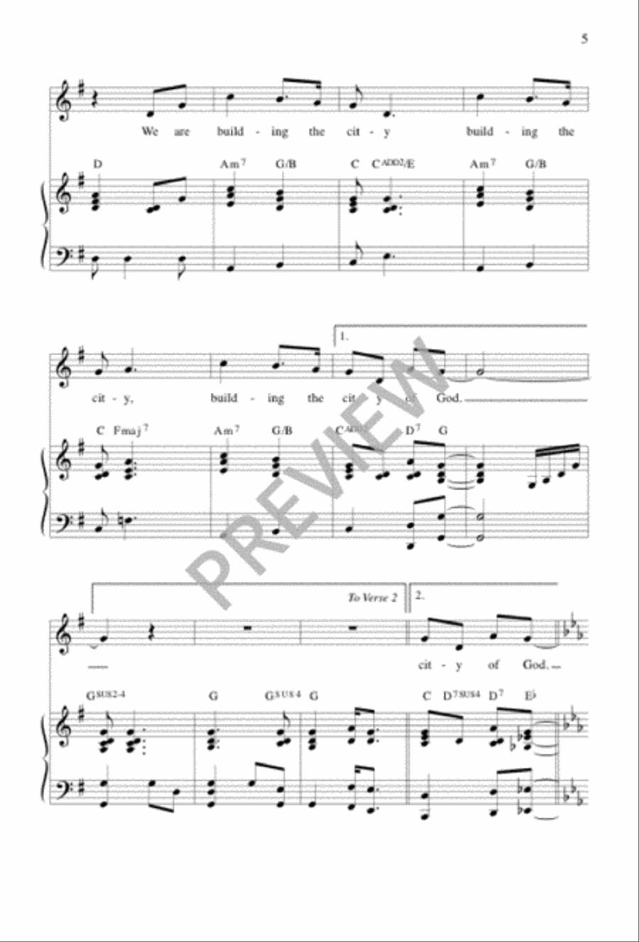 Building a City Unison Choir scores gallery preview page 5