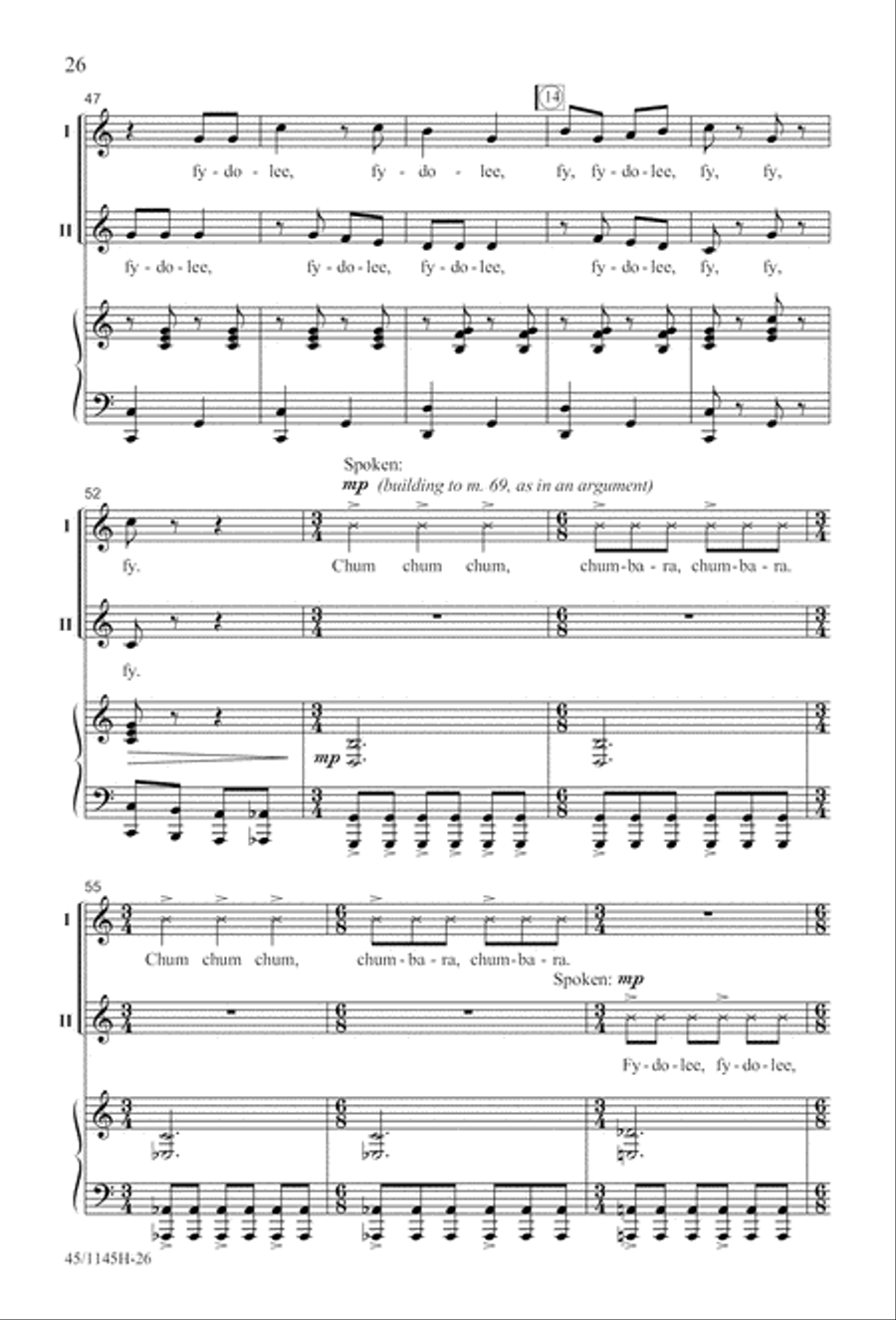 We Sing the World Around 2-Part scores gallery preview page 27