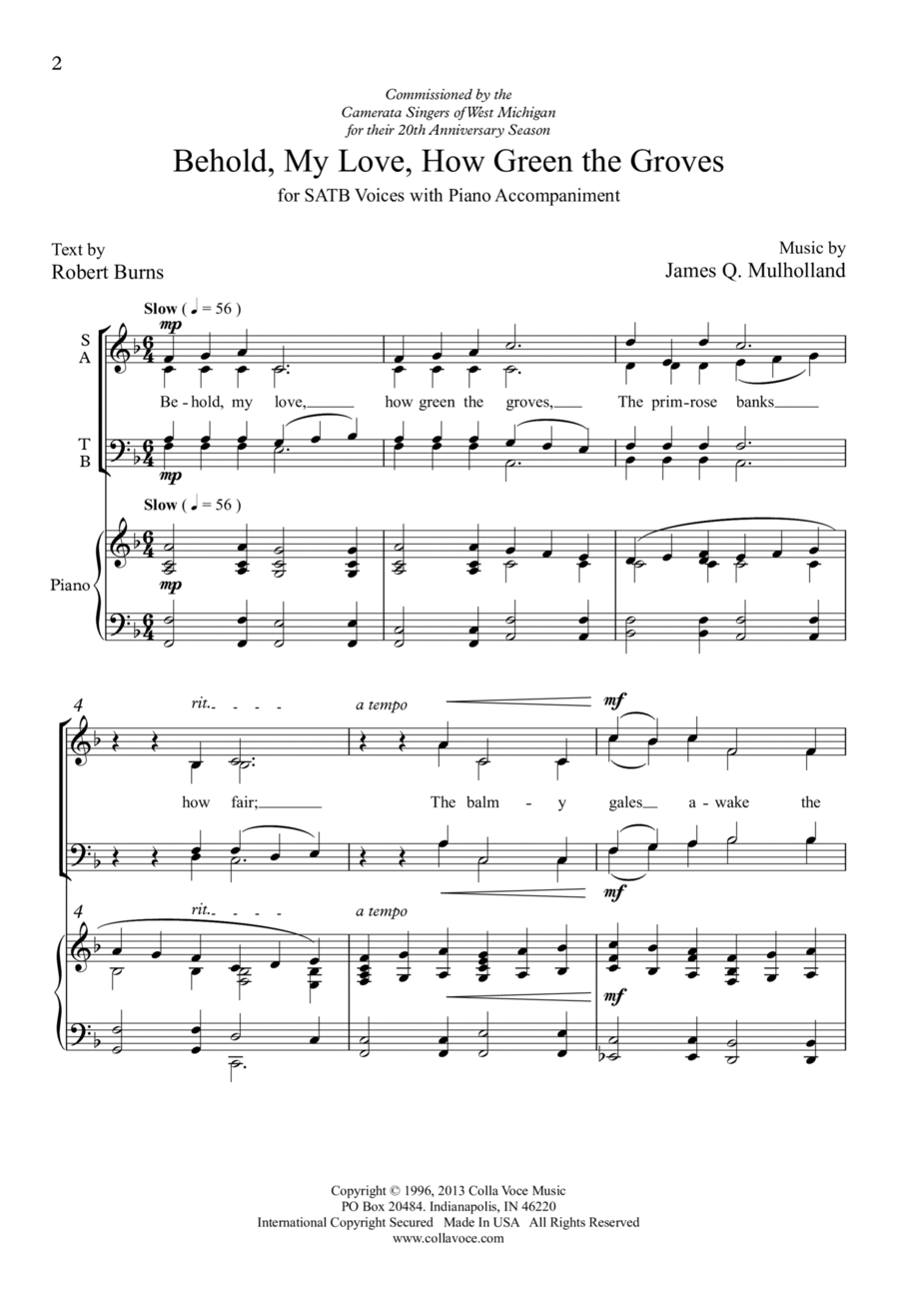 Behold My Love Behold My Love 4-Part scores gallery preview page 1