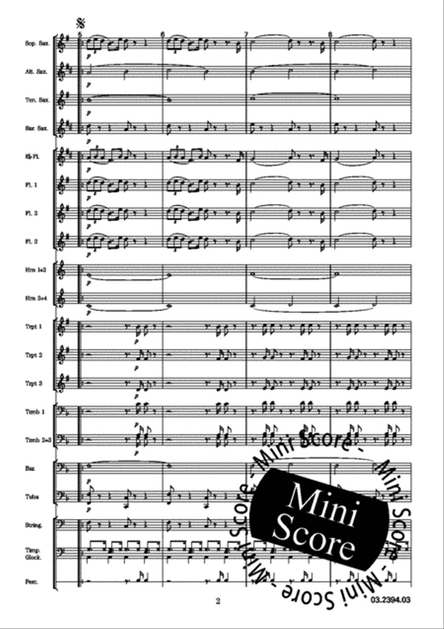 High Tea Fanfare Band scores gallery preview page 6