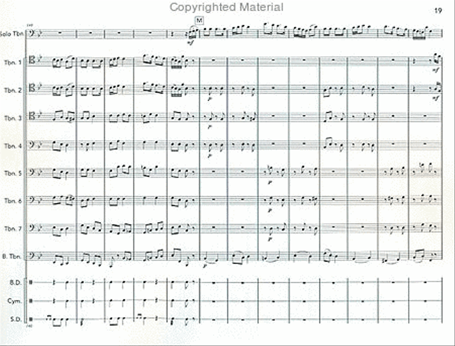 Concerto for Trombone Choir scores gallery preview page 6