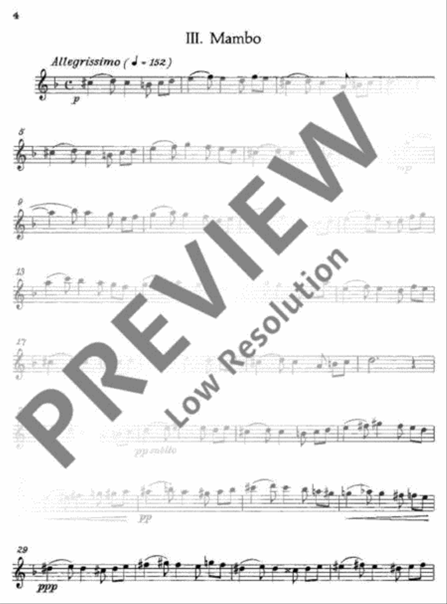 Five Exotic Dances Alto Saxophone scores gallery preview page 20