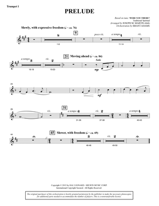 A Journey To Hope (A Cantata Inspired By Spirituals) - Bb Trumpet 1