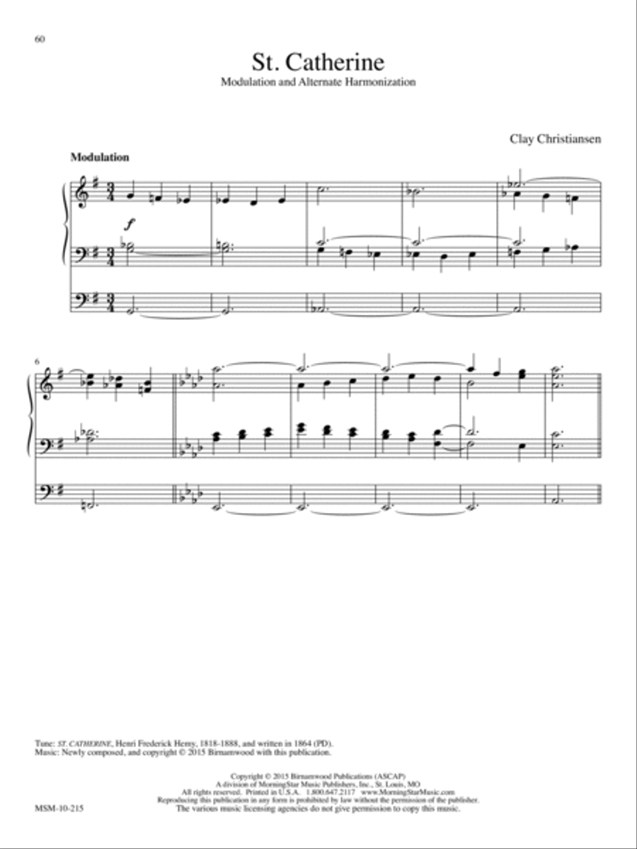 St. Catherine Organ scores gallery preview page 1